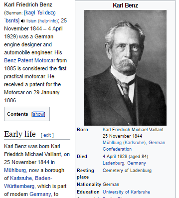 Source: Karl Benz on Wikipedia